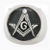 compass and bow Master Mason masonic ring MBLR0007