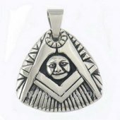 heavy smiling sunshine mosonic pendant MP0003