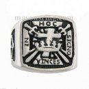 Knights Templar hoc vinces cicno ni masonic ring MSRR0011