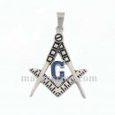 Blue G square and compasses masonic pendant MP0005