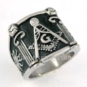 Sunshine cylinder Master Mason masonic ring MBLR0008