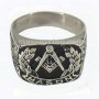 Compass and bow mason masonic ring MBLR0013